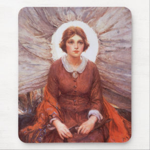 Vintage Western, Madonna of the Prairie by Koerner Mouse Pad