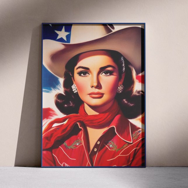 Vintage Western Pin-up Poster (Creator Uploaded)