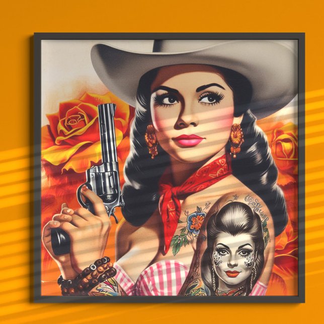 Vintage Western Pin-up Poster (Creator Uploaded)