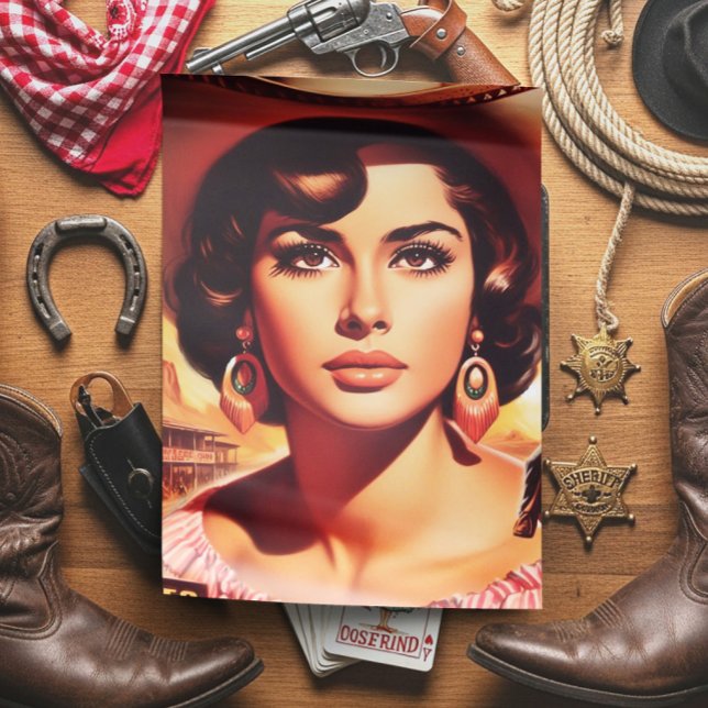 Vintage Western Pin-up Tissue Paper (Creator Uploaded)