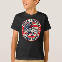 Vintage Western Rodeo Usa Flag Makes America A Cow