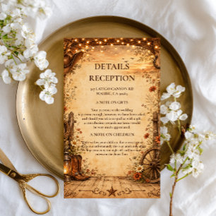 Vintage Western Rustic Enclosure Card