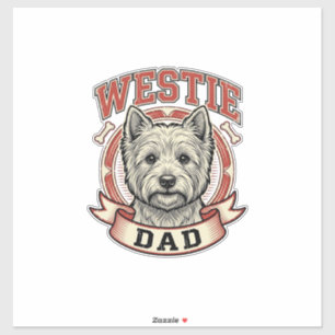 Vintage Westie Dad Dog Lover Shirt Design_1