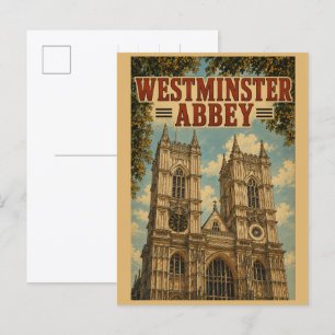 Vintage Westminster Abbey London gifts & souvenirs Postcard