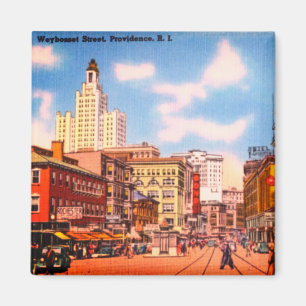 Vintage Weybosset Street, Providence, RI Magnet
