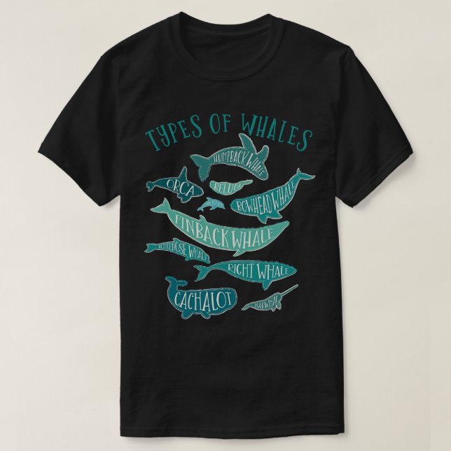 Vintage Whale Lover Design T-Shirt (Design Front)