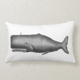 Vintage Whale Lumbar Cushion