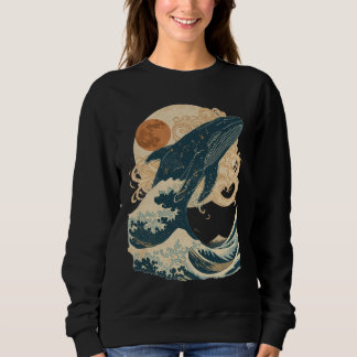 Vintage Whale Ocean Wave T-Shirt Sweatshirt