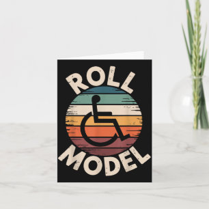 Vintage Wheelchair Funny Rolling Chair Card