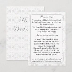 Vintage Whie Lace Catholic Enclosure Card