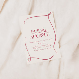 Vintage Whimsical Bridal Shower Invite