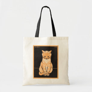 Vintage Whimsical Julie De Graag Sitting Cat Tote Bag