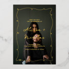 Vintage Whimsical Photo Wedding Save the Date Gold