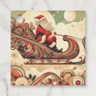 vintage/whimsical/santa/Christmas Favour Tags