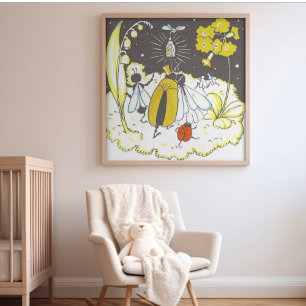 Vintage Whimsical Storybook Wedding in the Forest Poster