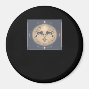 Vintage Whimsigoth Moon Magnet