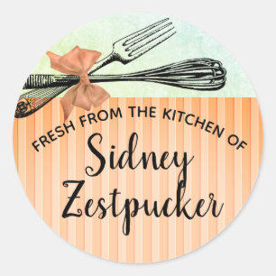 vintage whisk bow from the kitchen of sticker