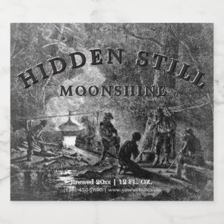 Vintage Whiskey Still Beer Bottle Label