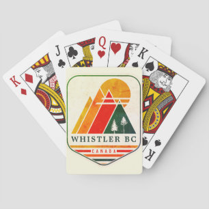 Vintage Whistler Canada Skiing Souvenir 1980s Playing Cards