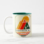 Vintage Whistler Canada Skiing Souvenir 1980s Two-Tone Coffee Mug<br><div class="desc">Whistler BC Canada Mountain Vintage 60s souvenir Design. Whistler Canada. This retro design makes a great Christmas or Birthday gift for fans of Whistler mountain. The retro vintage design is a perfect gift for skiing lovers in the Canada mountains.</div>