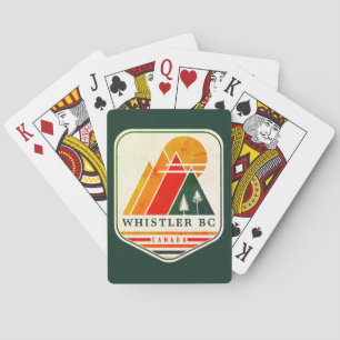 Vintage Whistler Canada Skiing Souvenir 60s Playing Cards
