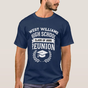Vintage White and Black High School Reunion Shirt 