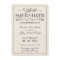 Vintage White Elegant Save the Date WT313