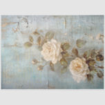 Vintage white English roses gold foil ornament  Tissue Paper<br><div class="desc">Embrace the timeless elegance of the Vintage White English Roses Gold Foil Ornament Decoupage Paper, adorned with exquisite gold baroque ornaments. This opulent decoupage paper exudes sophistication and charm, perfect for adding a touch of luxury to your crafting projects or home decor. The delicate white English roses paired with shimmering...</div>