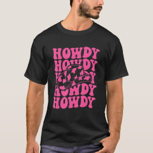 Vintage White Howdy Rodeo Western Country Southern T-Shirt