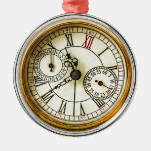Vintage White Rabbit Ancient steampunk Watch Metal Tree Decoration