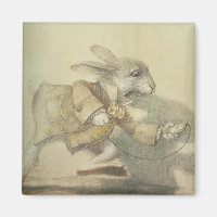 Vintage White Rabbit Illustration