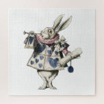Vintage White Rabbit Of Alice In Wonderland Puzzle<br><div class="desc">Challenge yourself as you put together the jigsaw puzzle pieces to this puzzle of White Rabbit of Alice in Wonderland. Can you do it? Order this puzzle today to find out!</div>