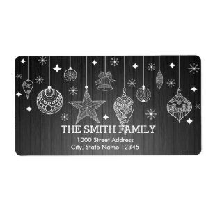 Vintage White Snow Glitter Christmas Ball Holiday