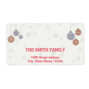 Vintage White Snow Glitter Christmas Holiday