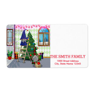 Vintage White Snow Glitter Christmas Holiday