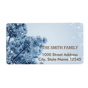 Vintage White Snow Glitter Christmas Tree Holiday