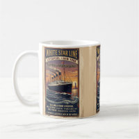 Vintage White Star Line Olympic & Titanic Poster