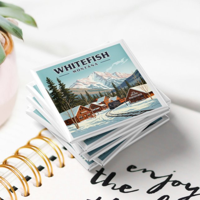 Vintage Whitefish Montana Magnet (Creator Uploaded)