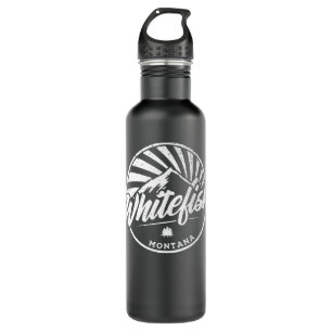 Vintage Whitefish Montana Outdoor Graphic Sweatshi 710 Ml Water Bottle