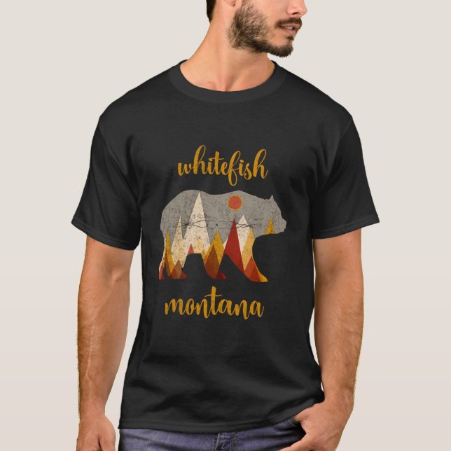 Vintage Whitefish Montana T-Shirt (Front)