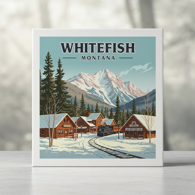 Vintage Whitefish Montana Tile (Creator Uploaded)