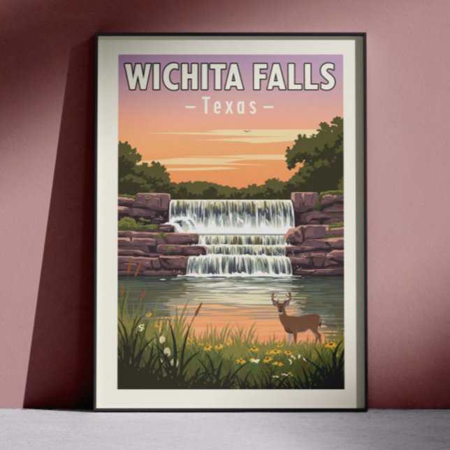 Vintage Wichita Falls Texas Poster (Creator Uploaded)