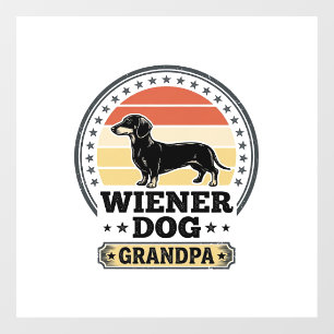 Vintage Wiener Dog Grandpa Dachshund Shirt Design_