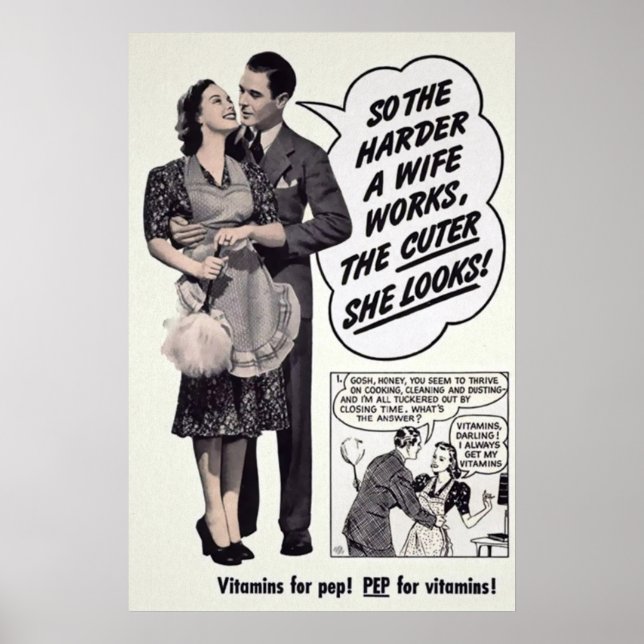 Vintage Wife Mail Order Advertisement Poster (Front)