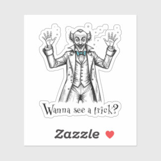 Vintage Wild Eyed Illusionist “Wanna see a trick?”