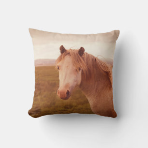Vintage wild horse cushion