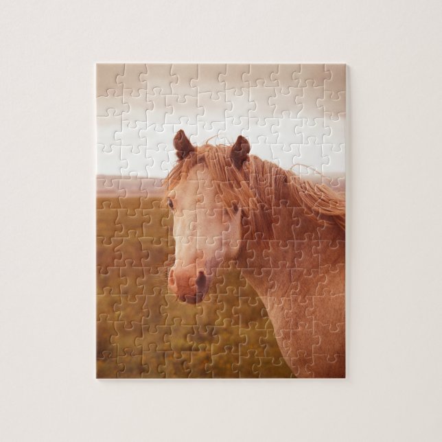 Vintage wild horse jigsaw puzzle (Vertical)
