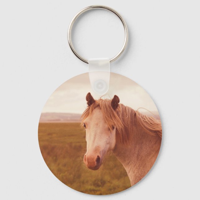 Vintage wild horse key ring (Front)