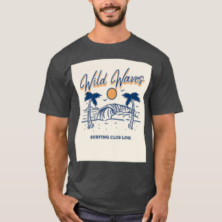 Vintage Wild Waves T T-Shirt