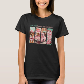 Vintage Wild West Truck Vizsla Cowboy Hat Valentin T-Shirt